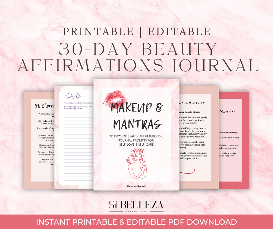 Makeup & Mantras Beauty Affirmation Journal (Digital Download)
